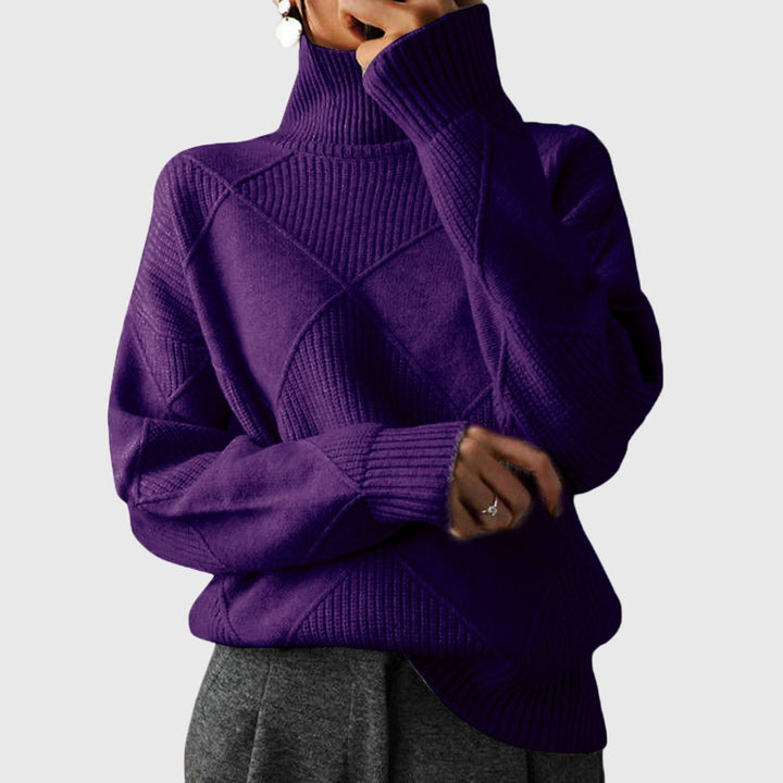 Women's Chunky Knit Turtleneck Sweater
