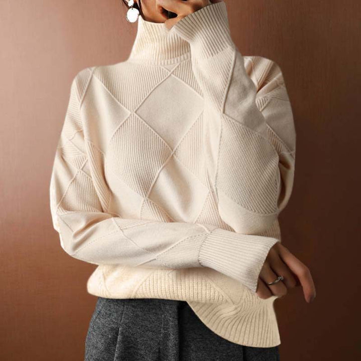 Women's Chunky Knit Turtleneck Sweater