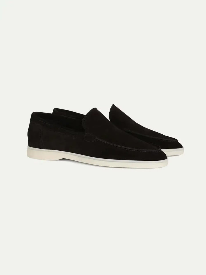 Men's Suede Yacht Loafers with Cushioned Insole