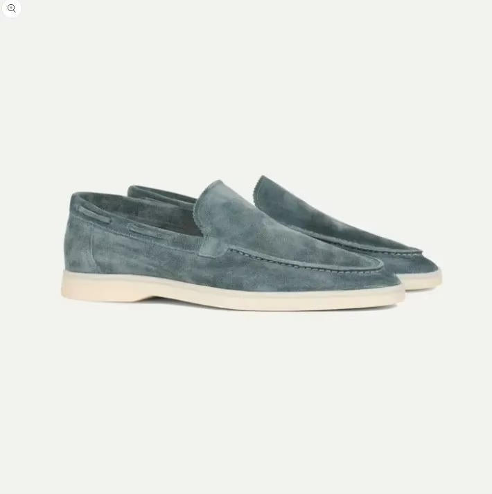 Men's Suede Yacht Loafers with Cushioned Insole
