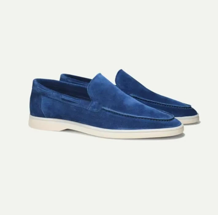 Men's Suede Yacht Loafers with Cushioned Insole