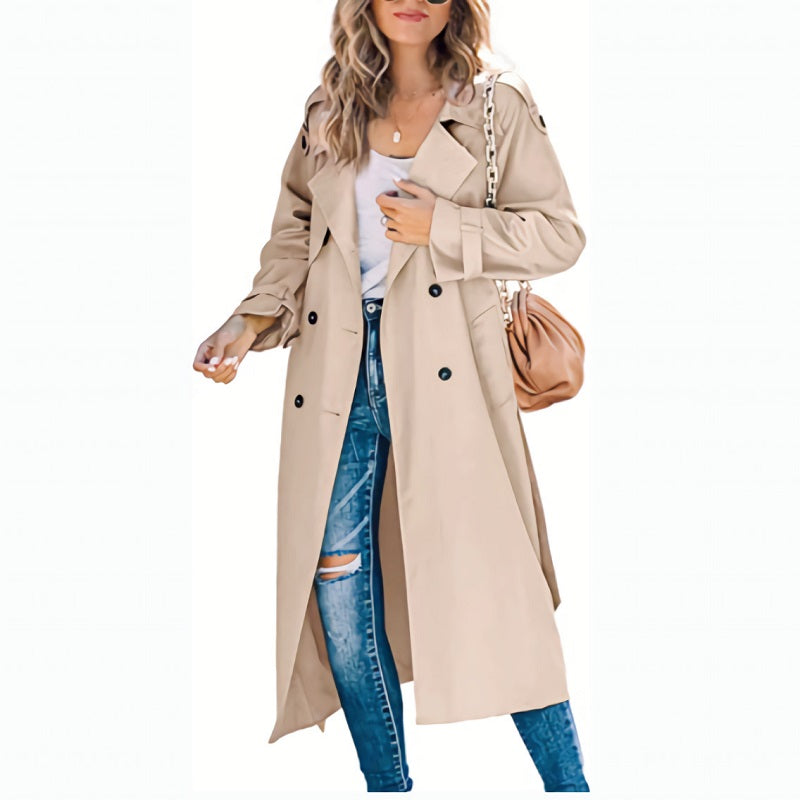 Women's Double Breasted Trench Coat