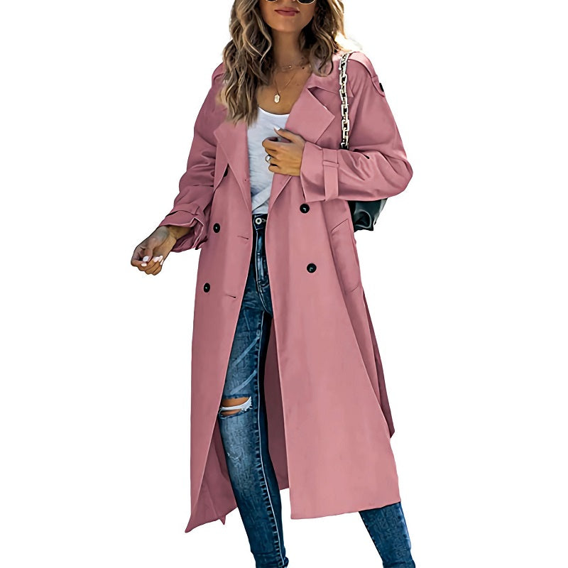 Women's Double Breasted Trench Coat