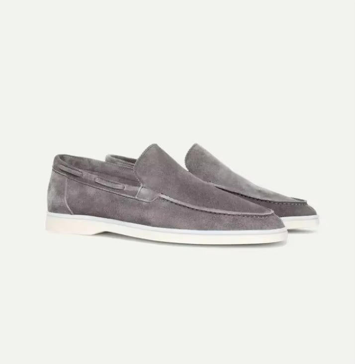 Men's Suede Yacht Loafers with Cushioned Insole