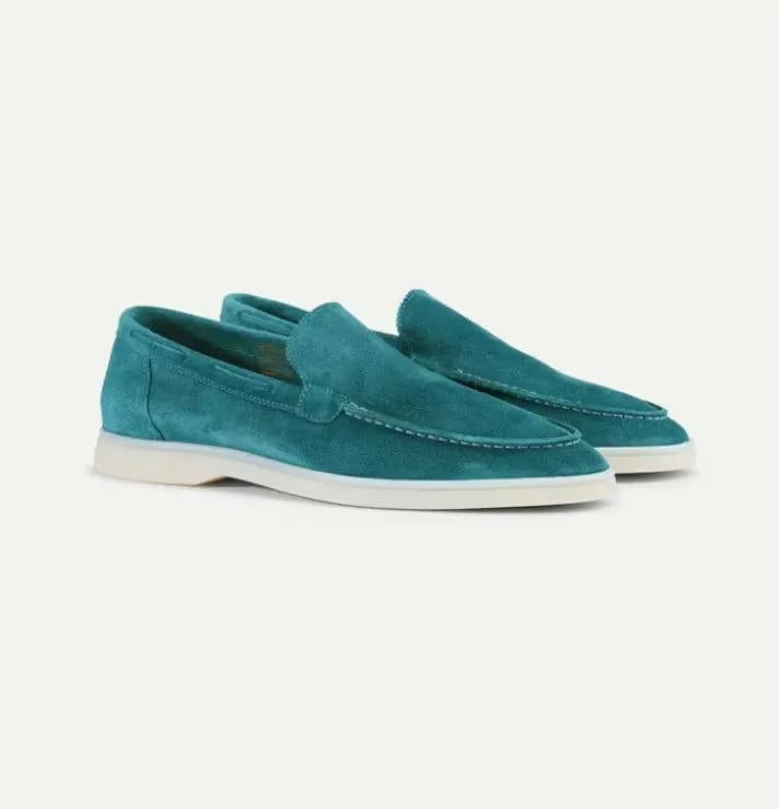Men's Suede Yacht Loafers with Cushioned Insole