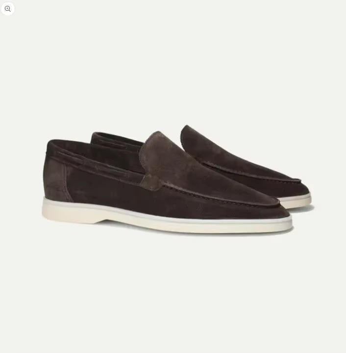Men's Suede Yacht Loafers with Cushioned Insole