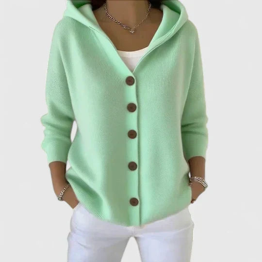 Women's Hooded Knit Cardigan