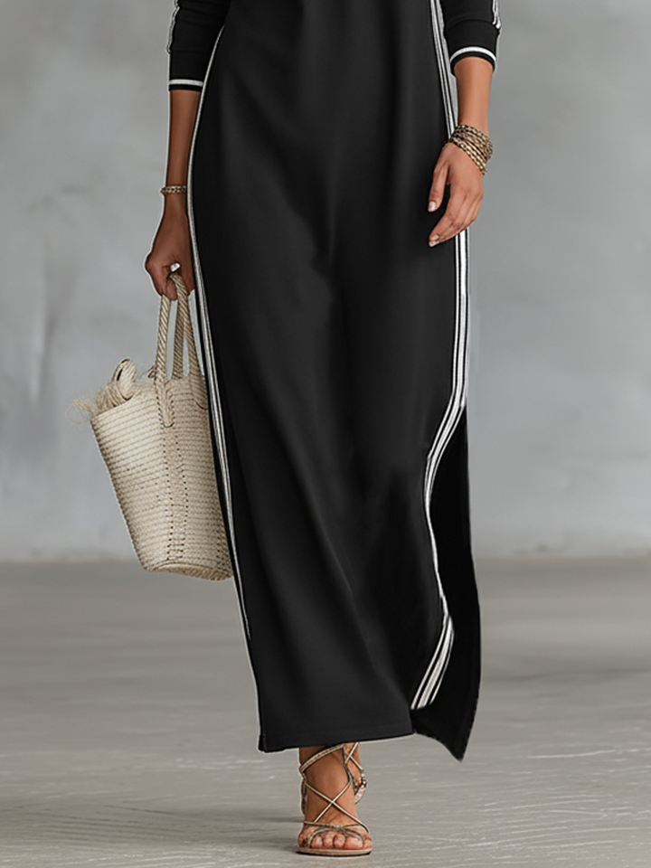 Women's Long Sleeve Maxi Shirt Dress
