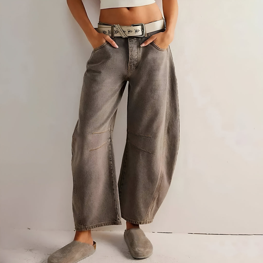 Women's Wide Leg Barrel Jeans