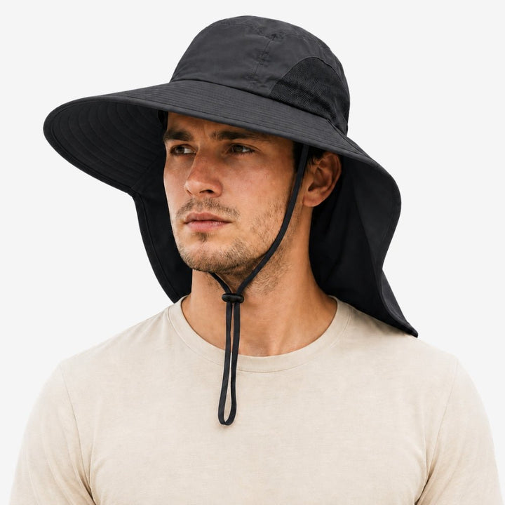 Men's Wide-Brim Sun Hiking Hat