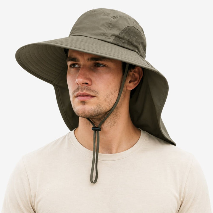 Men's Wide-Brim Sun Hiking Hat