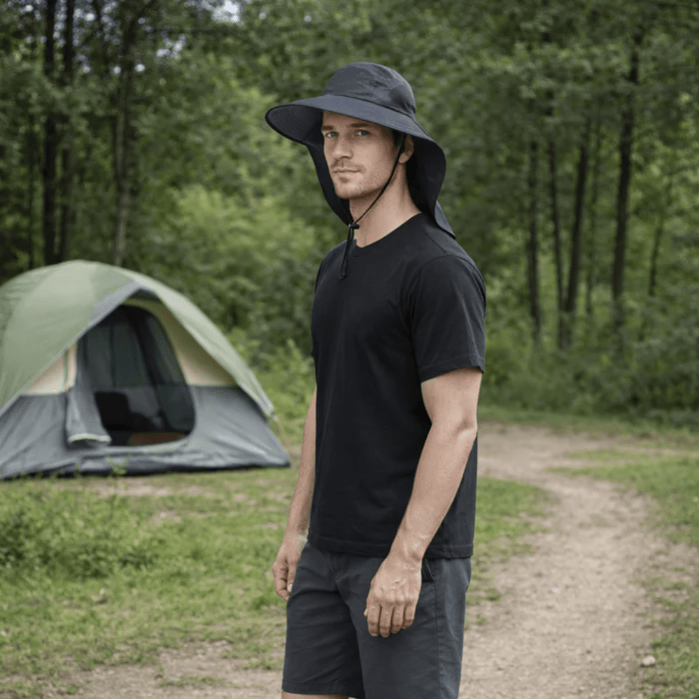 Men's Wide-Brim Sun Hiking Hat