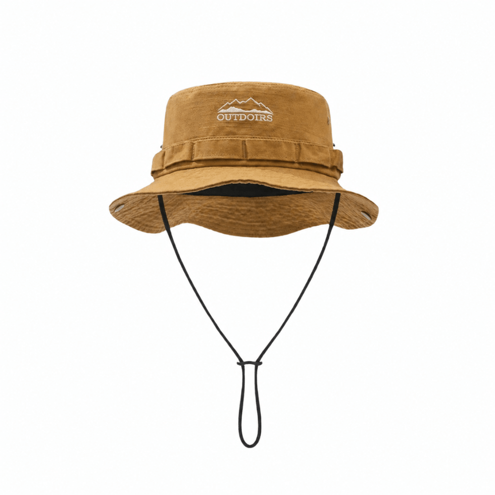 Men's Cotton Hiking Hat with Chin Strap