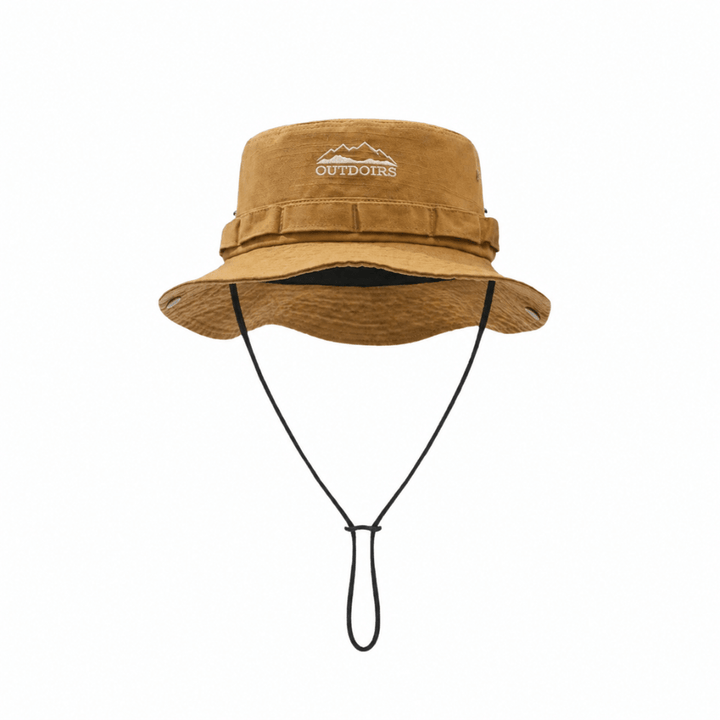 Men's Cotton Hiking Hat with Chin Strap