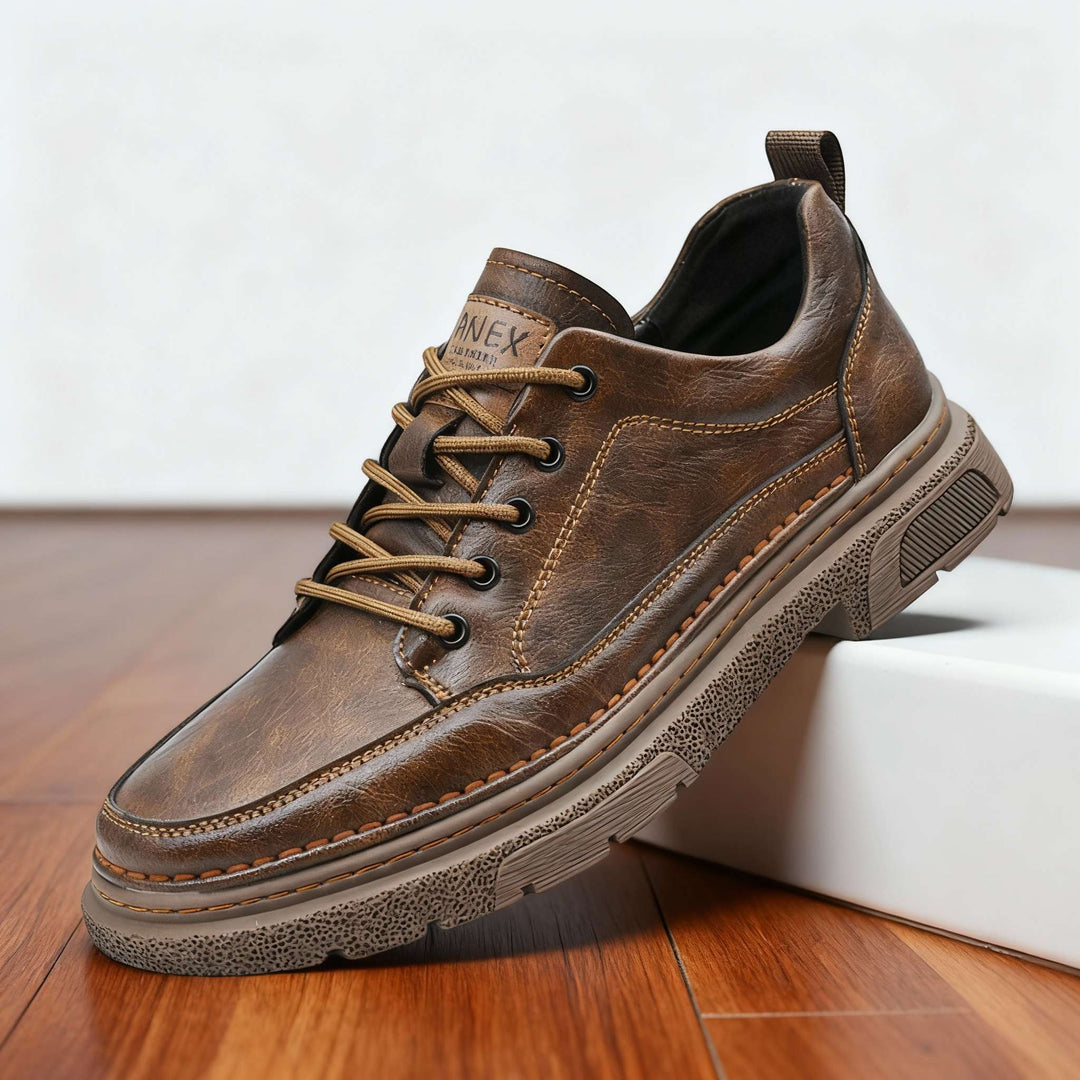 Comfortable Lace Up Leather Sneakers