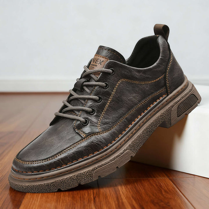 Comfortable Lace Up Leather Sneakers