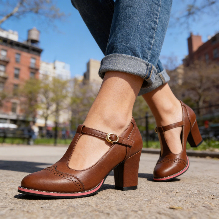Vintage T-Strap Mary Jane Pumps