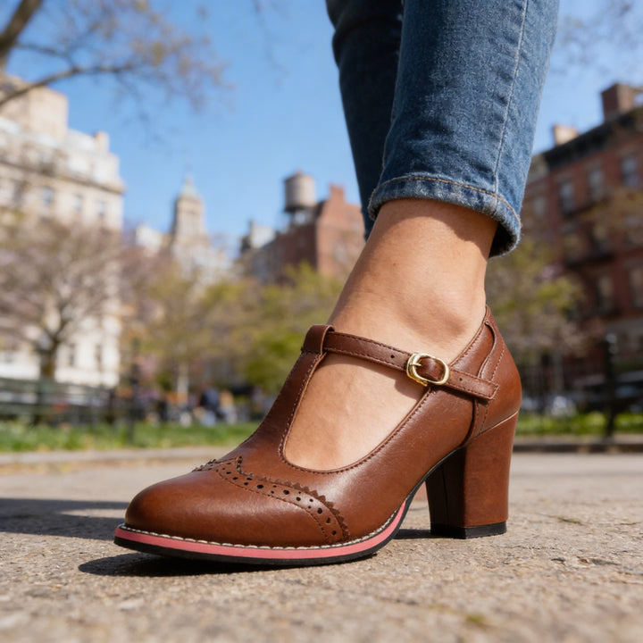 Vintage T-Strap Mary Jane Pumps