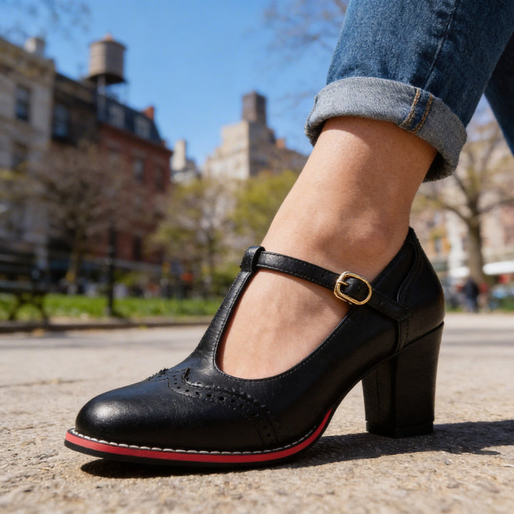 Vintage T-Strap Mary Jane Pumps