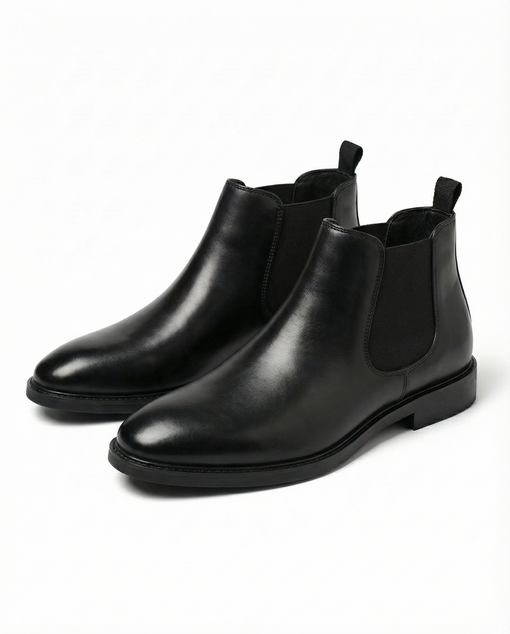 Men's Classic Slip On Leather Chelsea Boots