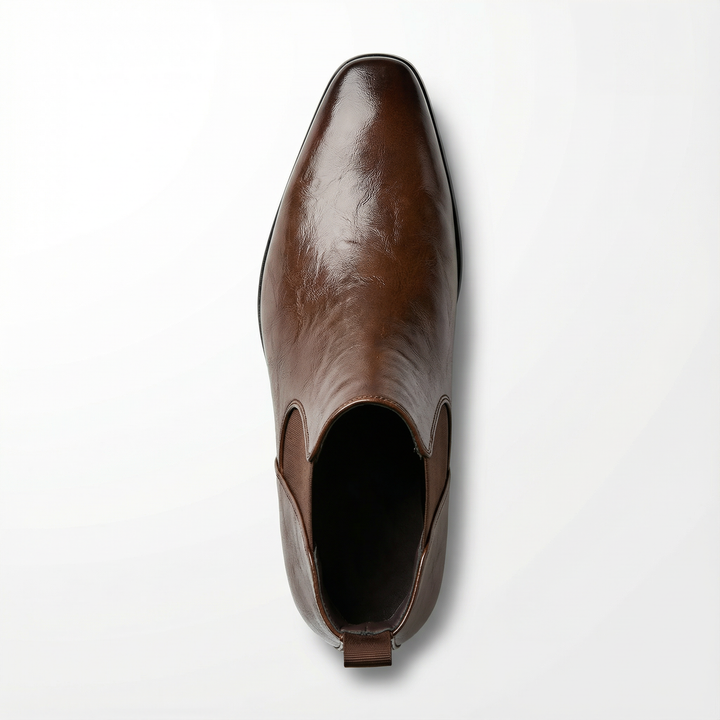 Men's Leather Chelsea Boots Classic Slip On