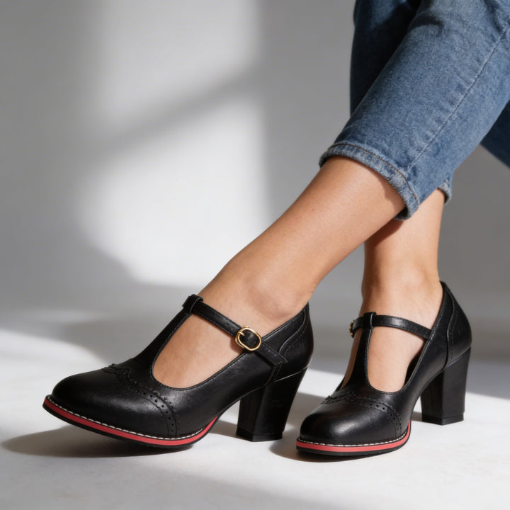 Vintage T-Strap Mary Jane Pumps