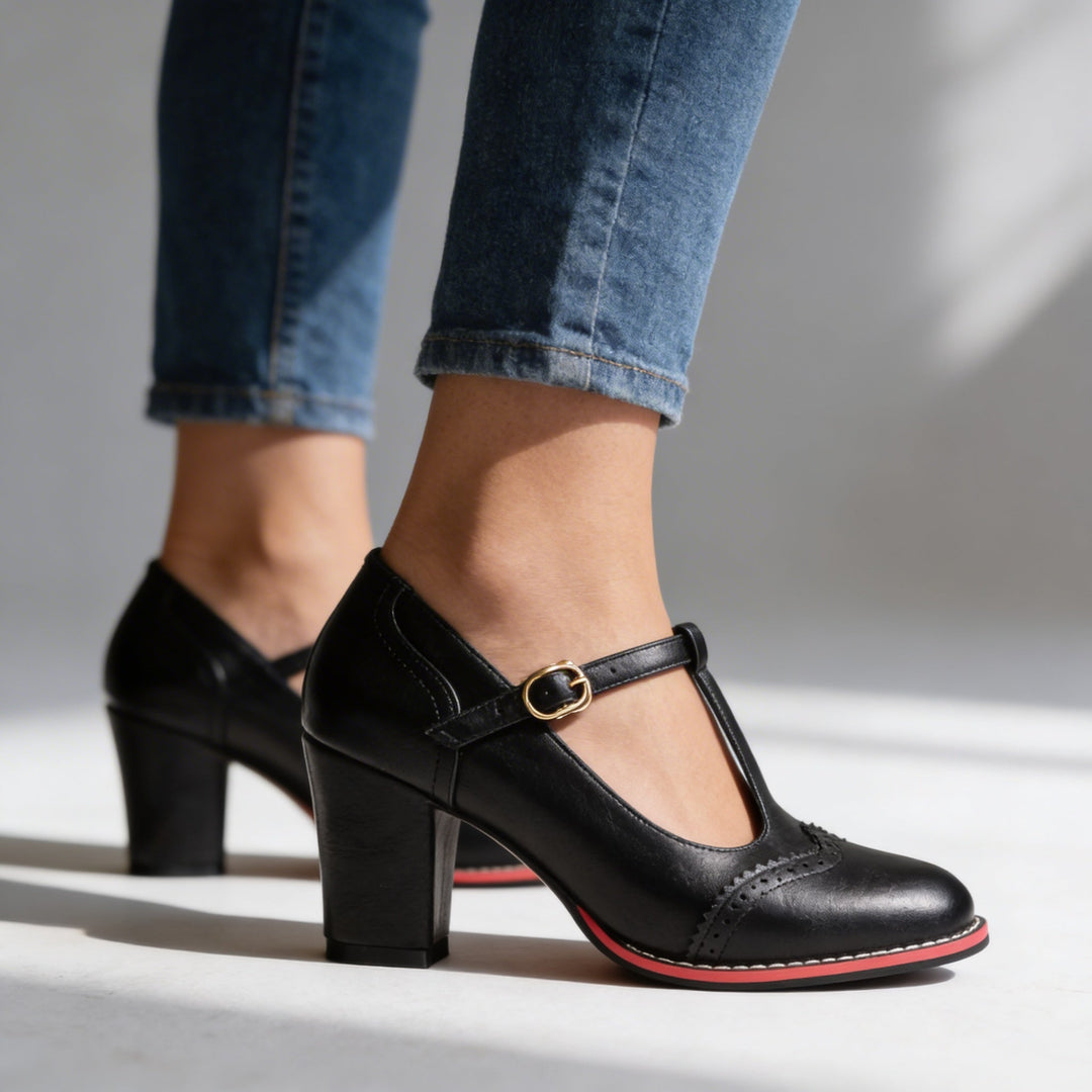 Vintage T-Strap Mary Jane Pumps