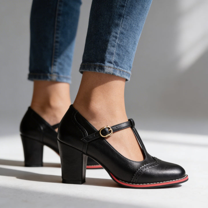Vintage T-Strap Mary Jane Pumps