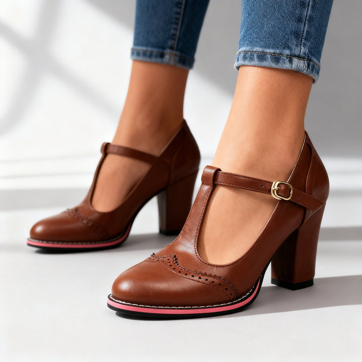 Vintage T-Strap Mary Jane Pumps