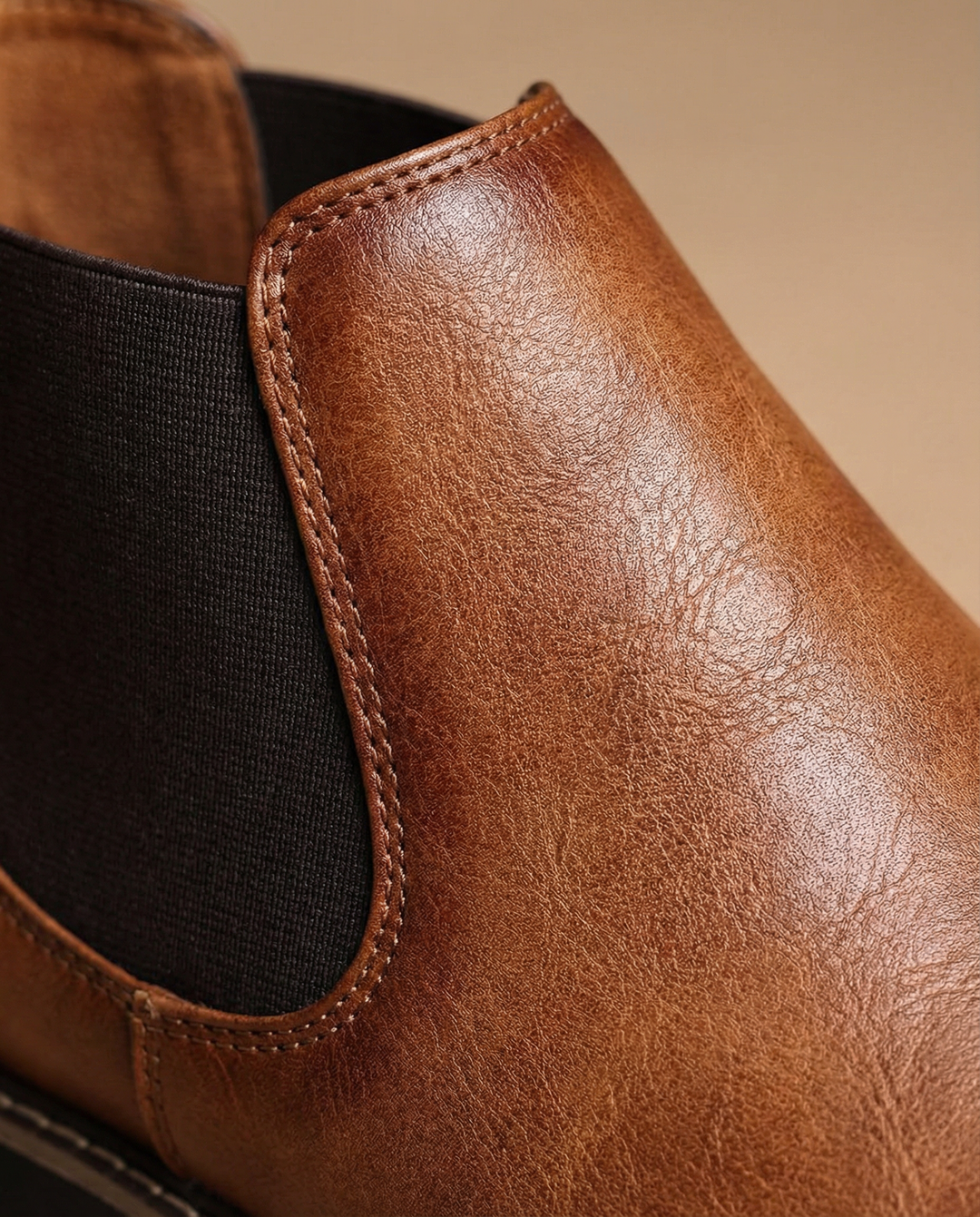 Men's Classic Slip On Leather Chelsea Boots