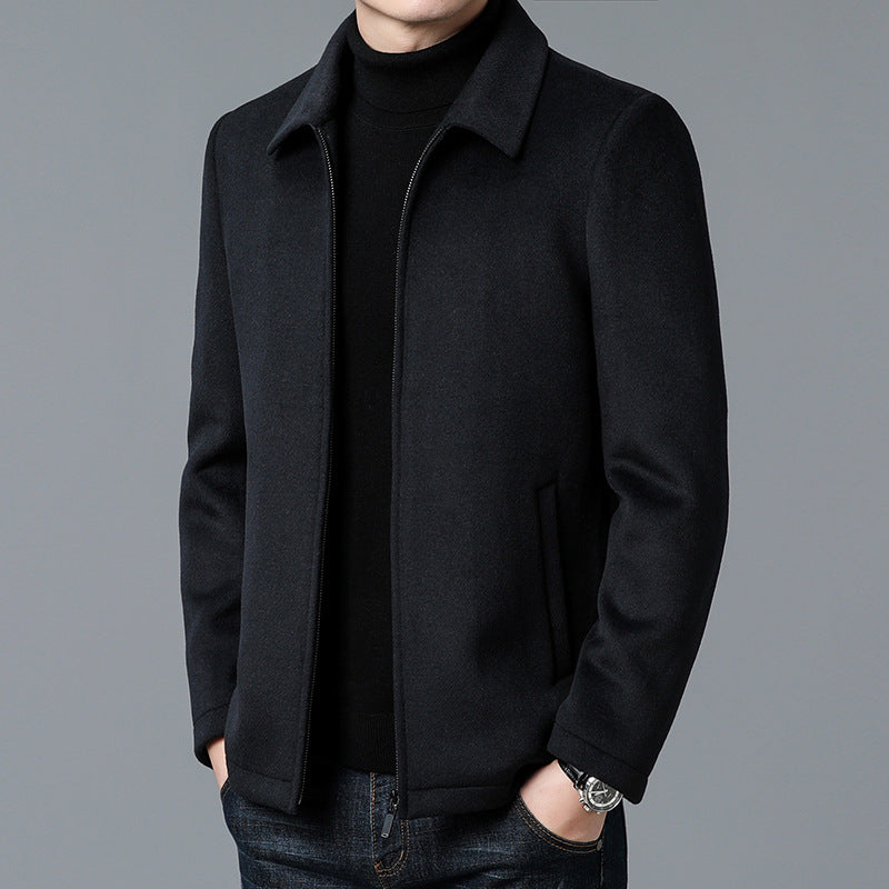 Men's Zip Front Wool Jacket
