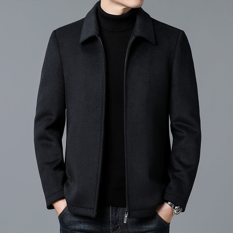 Men's Zip Front Wool Jacket