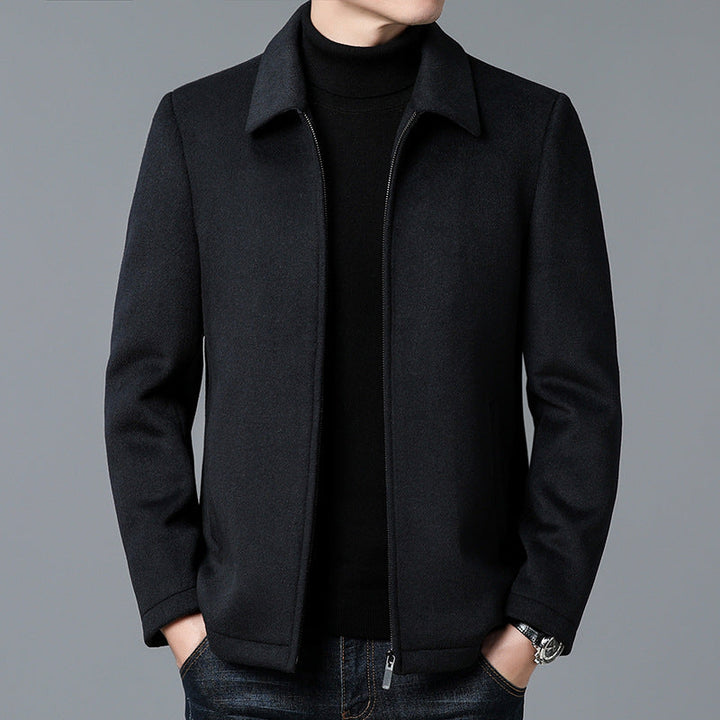 Men's Zip Front Wool Jacket