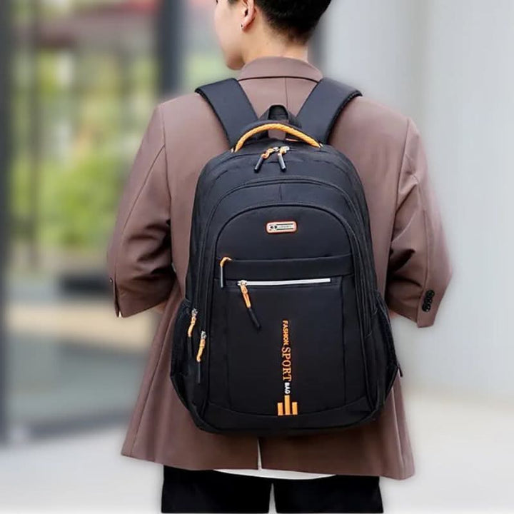 Unisex Travel Backpack with Front Zip Pocket