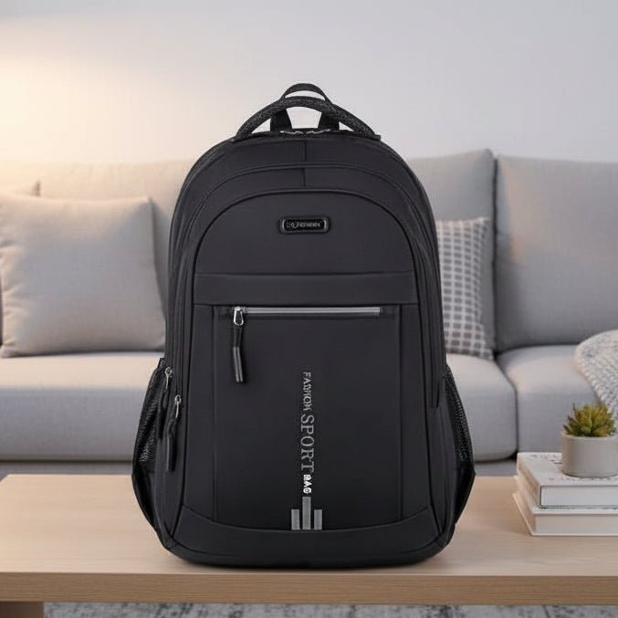 Unisex Travel Backpack with Front Zip Pocket