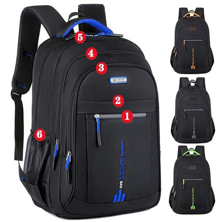 Unisex Travel Backpack with Front Zip Pocket