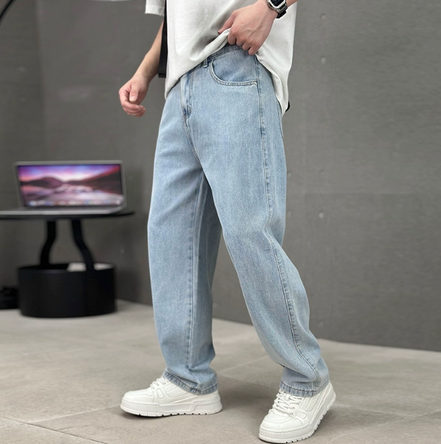 Relaxed Fit Straight Leg Jeans