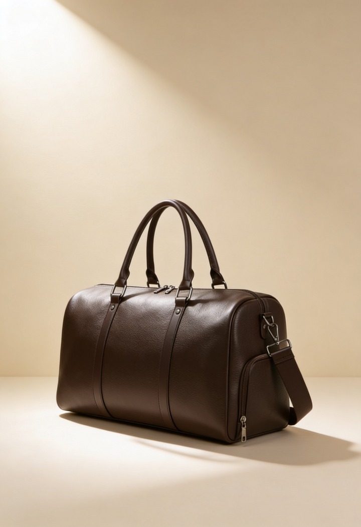 Men's Water-Resistant Travel Duffel Bag with Shoulder Strap