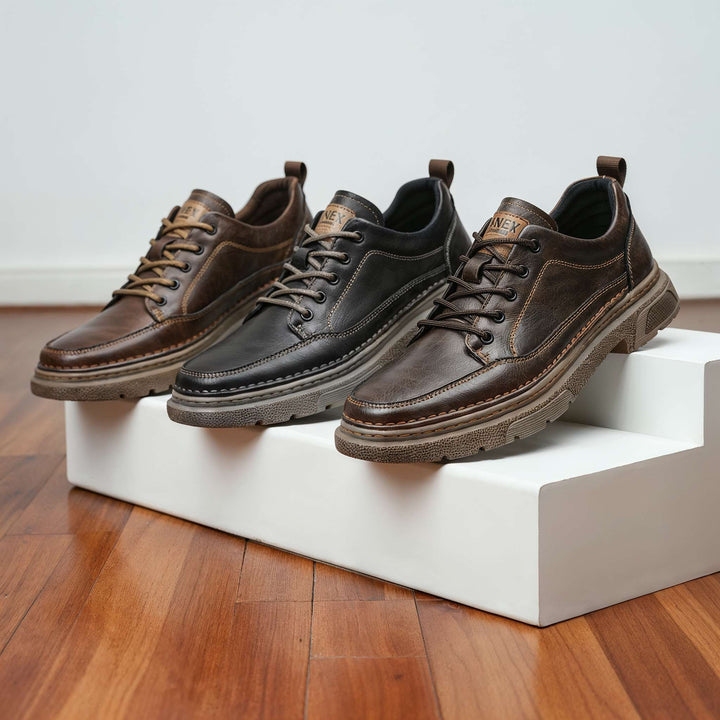 Comfortable Lace Up Leather Sneakers