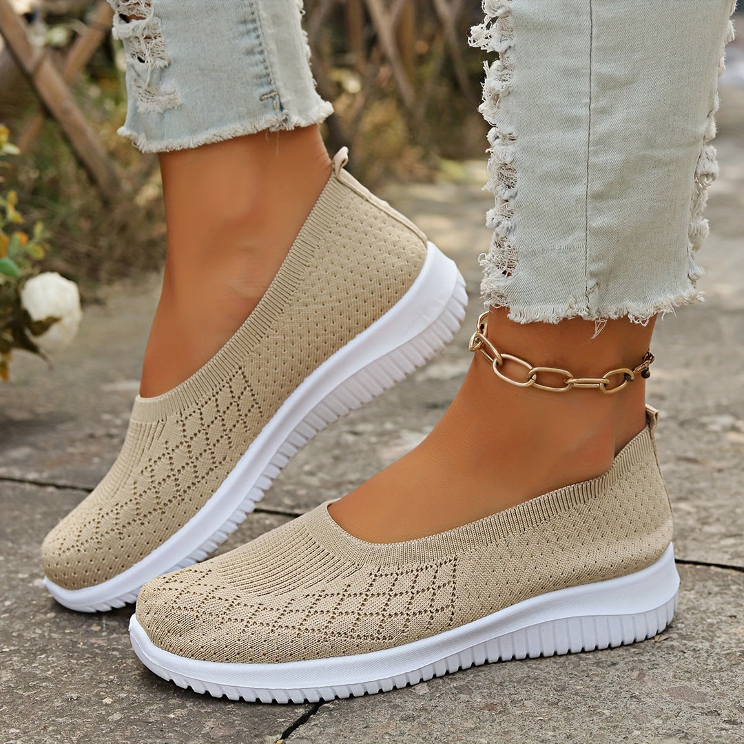 Women's Knit Slip-On Walking Shoes