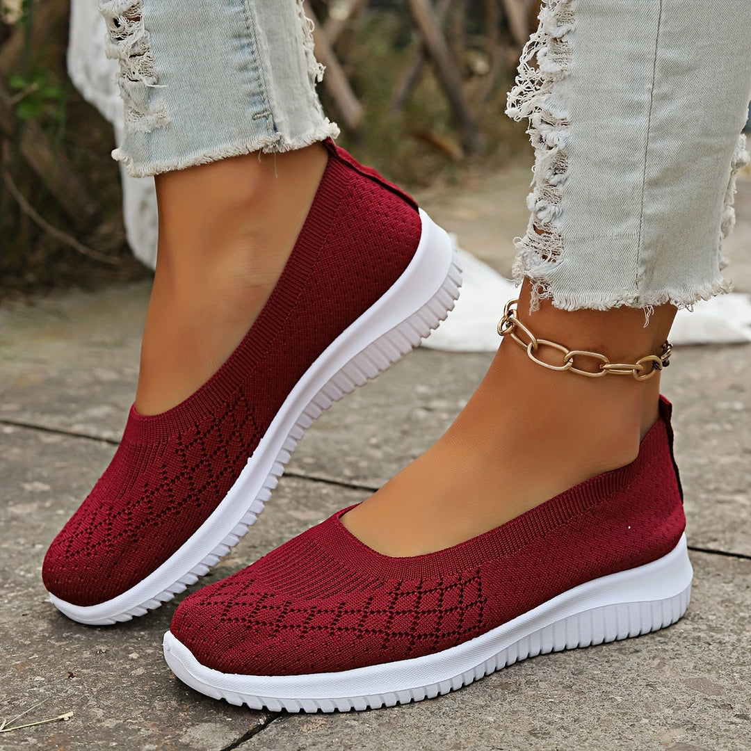 Women's Knit Slip-On Walking Shoes
