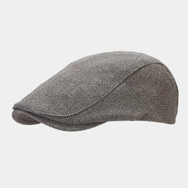 Classic Linen Flat Cap