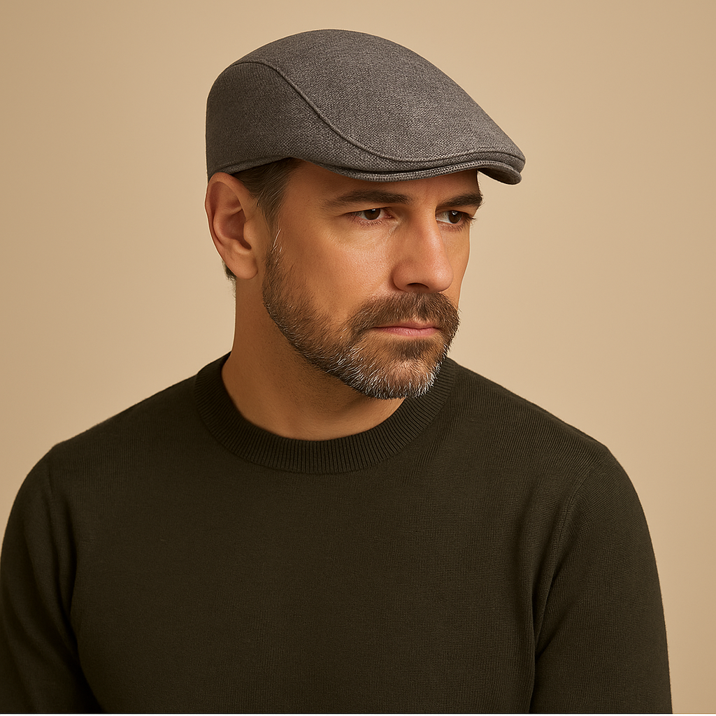 Classic Linen Flat Cap