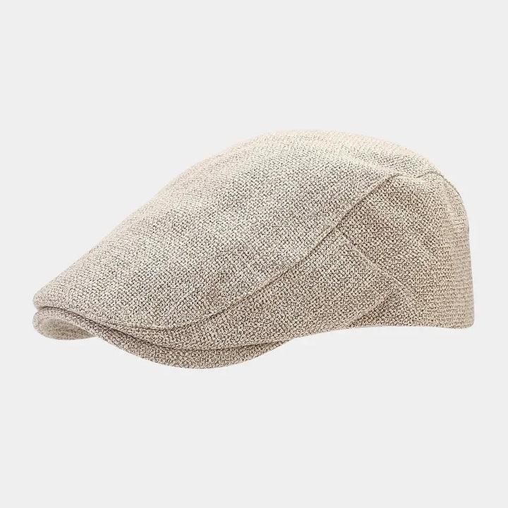 Classic Linen Flat Cap