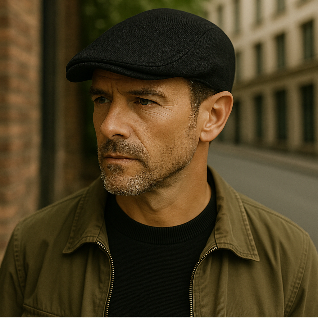 Classic Linen Flat Cap