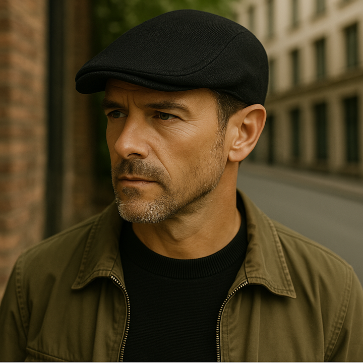 Classic Linen Flat Cap