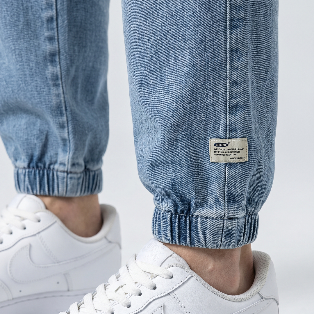 Relaxed Fit Denim Jogger Pants