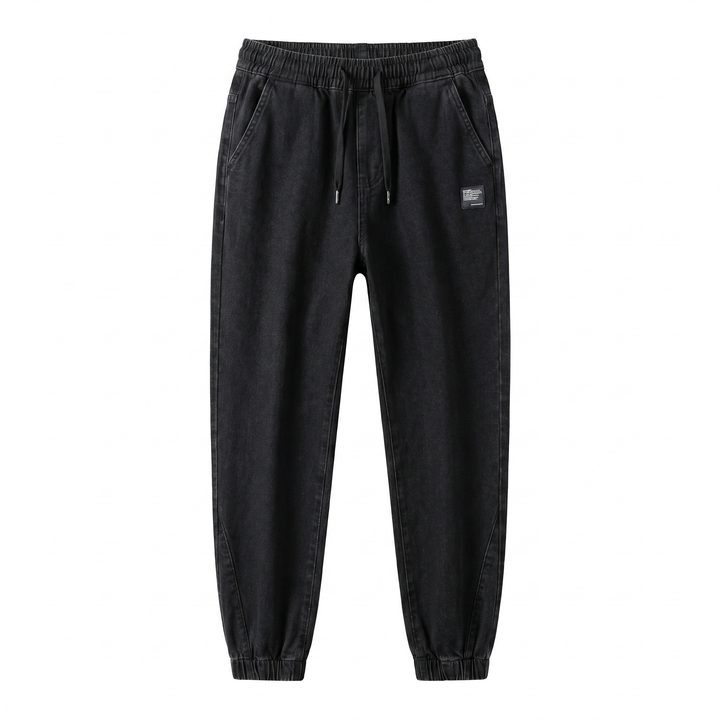 Relaxed Fit Denim Jogger Pants