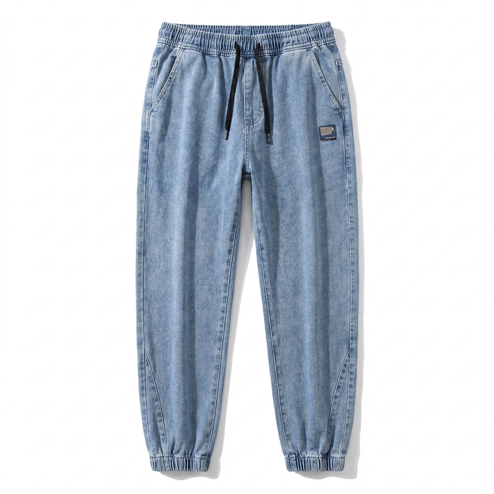 Relaxed Fit Denim Jogger Pants
