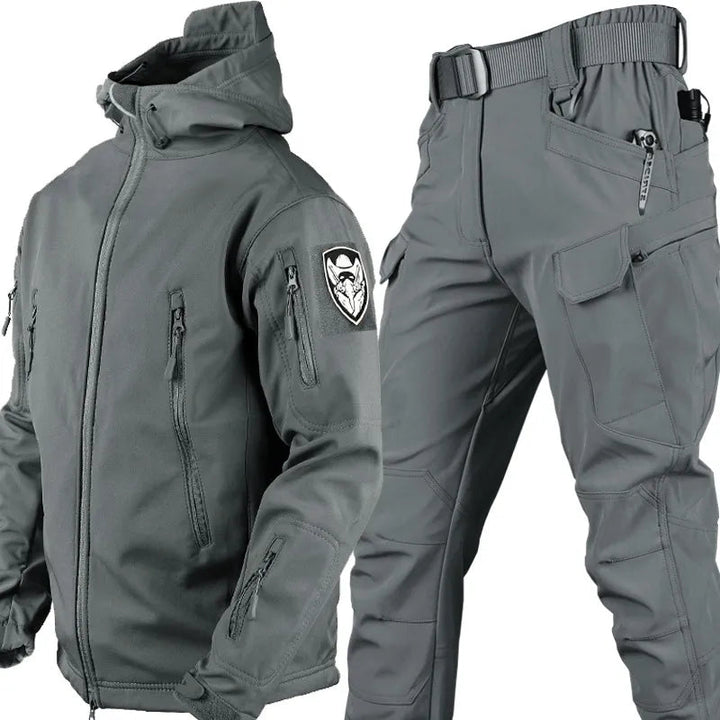Men's Tactical Softshell Jacket and Cargo Pants Set